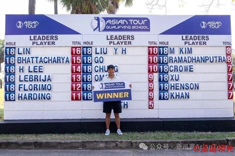 林钰鑫创历史赢亚巡资格考试冠军 内地四人获明年参赛卡